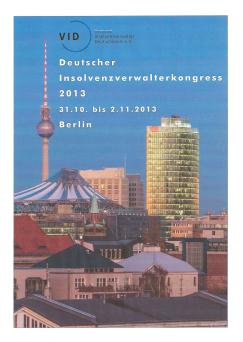 Deutscher Insolvenzverwalterkongress 2013